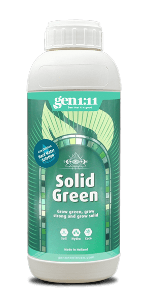 Gen1:11 Solid Green Hard Water met een lage comcentratie Calcium